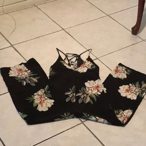 Top Shop Floral Jumpsuit